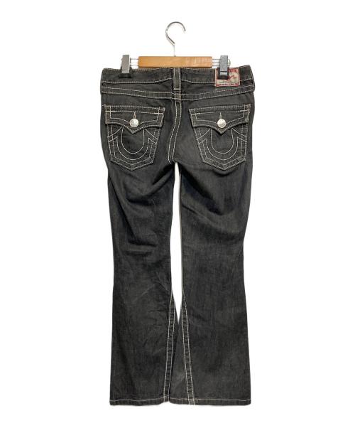 TRUE RELIGION（トゥルー レリジョン）TRUE RELIGION (トゥルー レリジョン) ローライズジーンズ ブラック サイズ:SIZE 71cm (W28)の古着・服飾アイテム