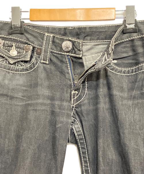 TRUE RELIGION（トゥルー レリジョン）TRUE RELIGION (トゥルー レリジョン) ローライズジーンズ ブラック サイズ:SIZE 71cm (W28)の古着・服飾アイテム