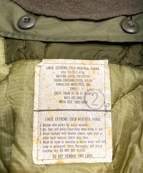 US ARMY（ユーエスアーミー）US ARMY (ユーエスアーミー) M-65フィッシュテールパーカー（フルセット） グリーン サイズ:シェル（Mサイズ） ライナー（Sサイズ）の古着・服飾アイテム