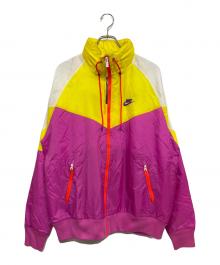 NIKE（ナイキ）の古着「PACKABLE HOOD WINDBREAKER」｜イエロー×ピンク
