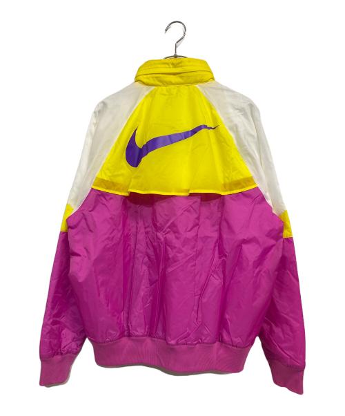 NIKE（ナイキ）NIKE (ナイキ) PACKABLE HOOD WINDBREAKER イエロー×ピンク サイズ:SIZE US M 未使用品の古着・服飾アイテム