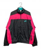 NIKEナイキ）の古着「NRG CU VINTAGE PATCHWORK TRACK JACKET」｜ブラック×ピンク