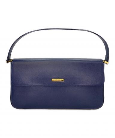 BURBERRY バナーバッグ　ネイビー 中古・古着通販】BURBERRY (バーバリー) ワンショルダーバッグ