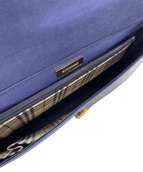 BURBERRY（バーバリー）BURBERRY (バーバリー) ワンショルダーバッグ ネイビーの古着・服飾アイテム