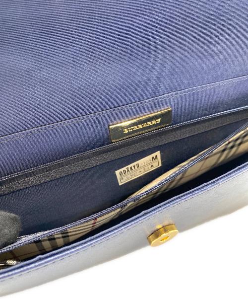 BURBERRY（バーバリー）BURBERRY (バーバリー) ワンショルダーバッグ ネイビーの古着・服飾アイテム