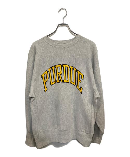 Champion REVERSE WEAVE（チャンピオン リバース ウィーブ）Champion REVERSE WEAVE (チャンピオン リバース ウィーブ) クルーネックスウェットシャツ グレー サイズ:SIZE Lの古着・服飾アイテム