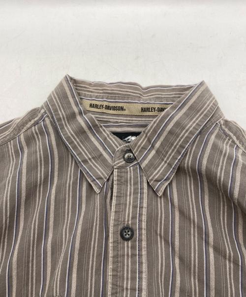 HARLEY-DAVIDSON（ハーレーダビッドソン）HARLEY-DAVIDSON (ハーレーダビッドソン) 長袖シャツ グレー サイズ:2XLの古着・服飾アイテム