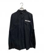 HARLEY-DAVIDSONハーレーダビッドソン）の古着「長袖シャツ」｜ブラック