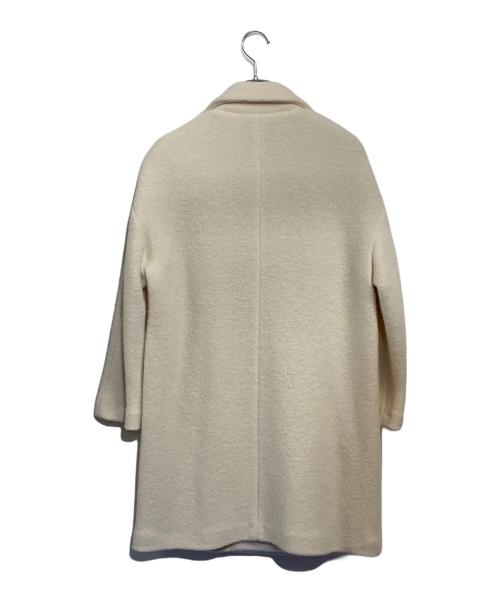 UNTITLED（アンタイトル）UNTITLED (アンタイトル) パイルジャージ ミドル丈コート ホワイト サイズ:2 未使用品の古着・服飾アイテム