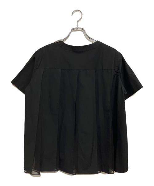 sacai（サカイ）sacai (サカイ) 半袖ブラウス ブラック サイズ:SIZE 3の古着・服飾アイテム