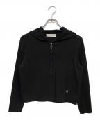 Aveniretoileアベニールエトワール）の古着「25SS 七分袖ジップアップニットパーカー」｜ブラック