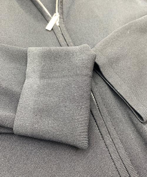 Aveniretoile（アベニールエトワール）Aveniretoile (アベニールエトワール) 25SS 七分袖ジップアップニットパーカー ブラック サイズ:SIZE 38の古着・服飾アイテム