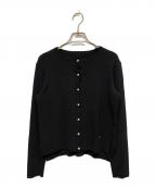 Aveniretoileアベニールエトワール）の古着「25SS パールボタンニットカーディガン」｜ブラック