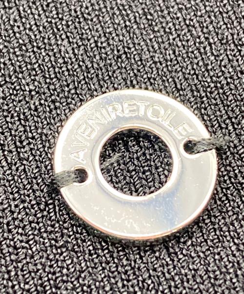 Aveniretoile（アベニールエトワール）Aveniretoile (アベニールエトワール) 25SS パールボタン半袖ニットカーディガン ブラック サイズ:SIZE 38の古着・服飾アイテム