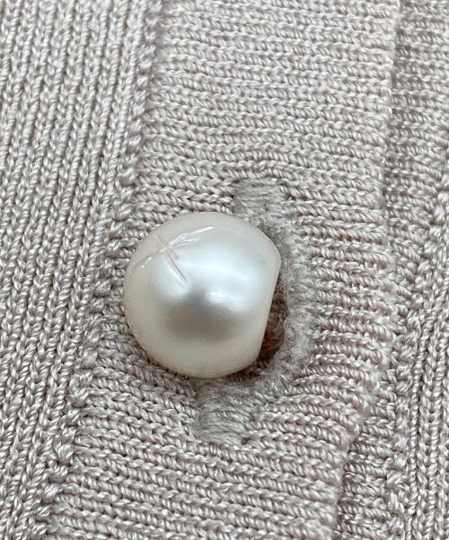 Aveniretoile（アベニールエトワール）Aveniretoile (アベニールエトワール) 25SS パールボタン半袖ニットカーディガン ライトピンク サイズ:SIZE 38の古着・服飾アイテム