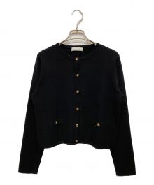 M-PREMIER（エムプルミエ）の古着「25SS クルーネックニットカーディガン」｜ブラック