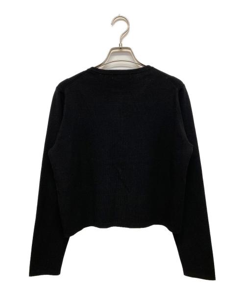 M-PREMIER（エムプルミエ）M-PREMIER (エムプルミエ) 25SS クルーネックニットカーディガン ブラック サイズ:SIZE 38の古着・服飾アイテム