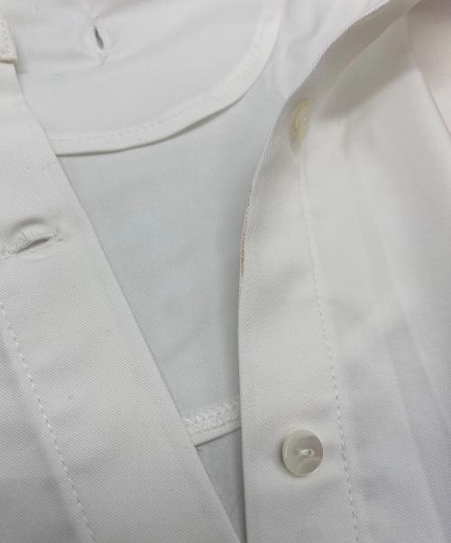 23区（ニジュウサンク）23区 (ニジュウサンク) 25SS シャツ コンビネーション ニット ブラック×ホワイト サイズ:SIZE 38 (9号 M)の古着・服飾アイテム