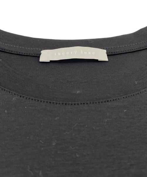 theory luxe（セオリーリュクス）theory luxe (セオリーリュクス) 25AW SOPHIA JERSEY/JENEL CRN TEE ブラック サイズ:SIZE 38 (M)の古着・服飾アイテム