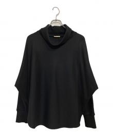 DES PRES（デ プレ）の古着「24AW ニットコンビネーション タートルネックプルオーバー」｜ブラック