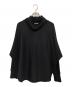 DES PRES（デ プレ）の古着「24AW ニットコンビネーション タートルネックプルオーバー」｜ブラック