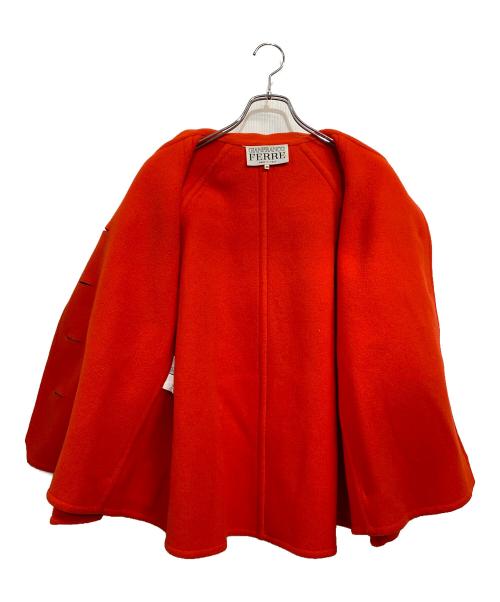 GIANFRANCO FERRE（ジャンフランコフェレ）GIANFRANCO FERRE (ジャンフランコフェレ) ヴィンテージAライン ショートコート レッド サイズ:SIZE 40の古着・服飾アイテム
