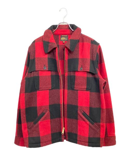 L.L.Bean（エルエルビーン）L.L.Bean (エルエルビーン) 復刻タグマッキーノジャケット ブラック×レッド サイズ:SIZE L (US M)の古着・服飾アイテム