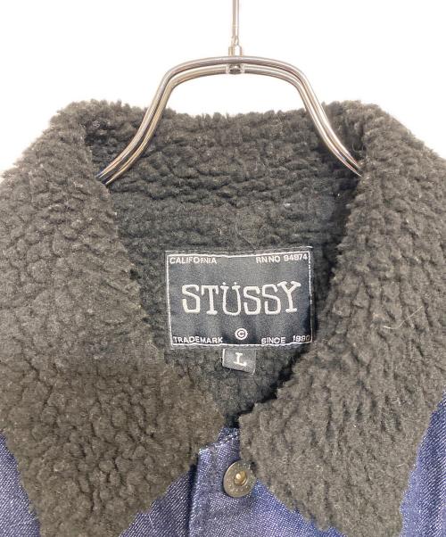 stussy（ステューシー）stussy (ステューシー) 内ボアジャケット インディゴ サイズ:SIZE Lの古着・服飾アイテム