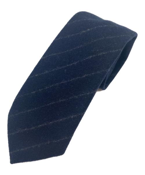 UNIVERSAL LANGUAGE（ユニバーサルランゲージ）UNIVERSAL LANGUAGE (ユニバーサルランゲージ) FOX BROTHERS (フォックスブラザーズ) ウールフランネル ネクタイ ネイビー サイズ:SIZE Freeの古着・服飾アイテム