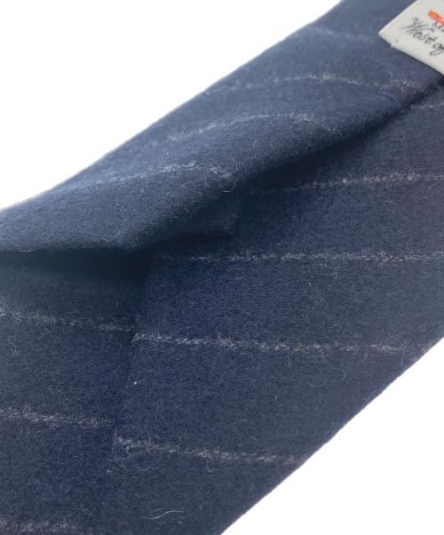 UNIVERSAL LANGUAGE（ユニバーサルランゲージ）UNIVERSAL LANGUAGE (ユニバーサルランゲージ) FOX BROTHERS (フォックスブラザーズ) ウールフランネル ネクタイ ネイビー サイズ:SIZE Freeの古着・服飾アイテム