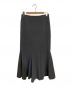 ENFOLDエンフォルド）の古着「PEPLUM SKIRT」｜グレー