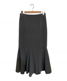 ENFOLD（エンフォルド）の古着「PEPLUM SKIRT」｜グレー