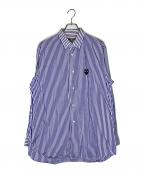 PLAY COMME des GARCONSプレイコムデギャルソン）の古着「長袖シャツ」｜ホワイト×ブルー