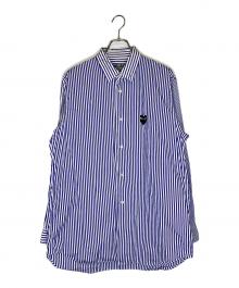 PLAY COMME des GARCONS（プレイコムデギャルソン）の古着「長袖シャツ」｜ホワイト×ブルー