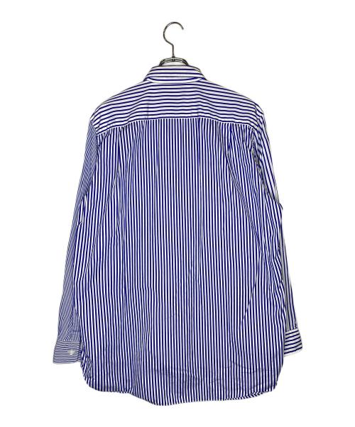 PLAY COMME des GARCONS（プレイコムデギャルソン）PLAY COMME des GARCONS (プレイコムデギャルソン) 長袖シャツ ホワイト×ブルー サイズ:SIZE Lの古着・服飾アイテム
