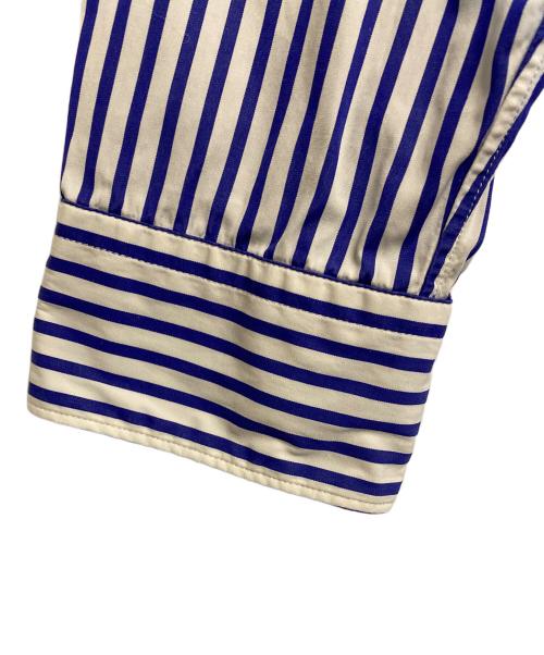PLAY COMME des GARCONS（プレイコムデギャルソン）PLAY COMME des GARCONS (プレイコムデギャルソン) 長袖シャツ ホワイト×ブルー サイズ:SIZE Lの古着・服飾アイテム