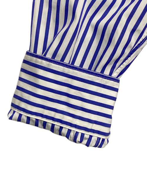 PLAY COMME des GARCONS（プレイコムデギャルソン）PLAY COMME des GARCONS (プレイコムデギャルソン) 長袖シャツ ホワイト×ブルー サイズ:SIZE Lの古着・服飾アイテム