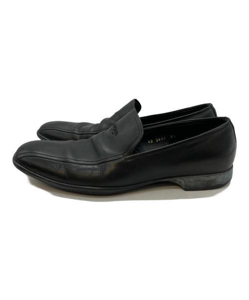 PRADA（プラダ）PRADA (プラダ) ドレスシューズ ブラック サイズ:8の古着・服飾アイテム