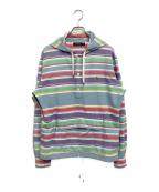 POLO RALPH LAURENポロ・ラルフローレン）の古着「オックスフォードプルオーバーフーディ」｜ブルー系マルチカラー