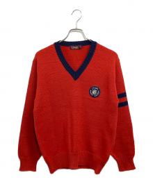 CHAPS RALPH LAUREN（チャップス ラルフローレン）の古着「80-90s クリケットセーター」｜レッド