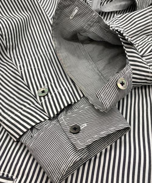 UNITED TOKYO（ユナイテッドトーキョー）UNITED TOKYO (ユナイテッドトーキョー) 23AW 200/2 コットンレイヤードシャツ グレー×ホワイト サイズ:SIZE 1  166/88の古着・服飾アイテム