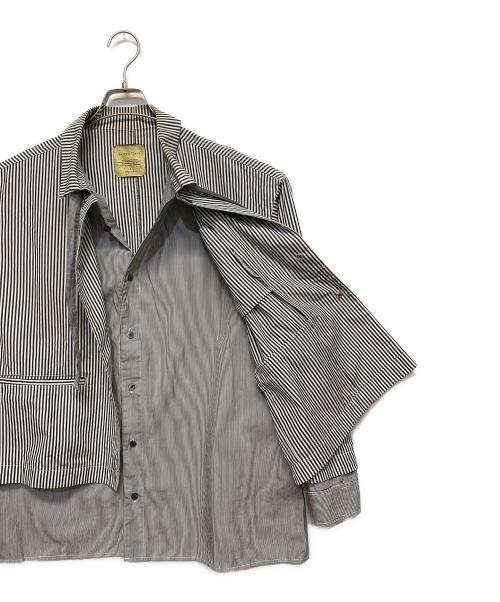 UNITED TOKYO（ユナイテッドトーキョー）UNITED TOKYO (ユナイテッドトーキョー) 23AW 200/2 コットンレイヤードシャツ グレー×ホワイト サイズ:SIZE 1  166/88の古着・服飾アイテム