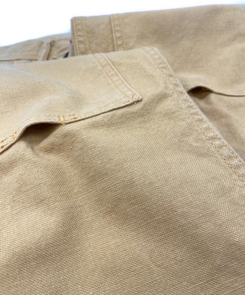 FULLCOUNT（フルカウント）FULLCOUNT (フルカウント) ダブルニーブラウンダック ぺインターパンツ イエロー サイズ:SIZE 30の古着・服飾アイテム