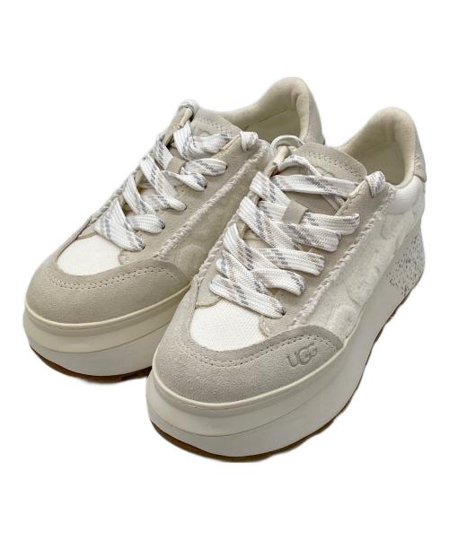UGG（アグ）UGG (アグ) MARIN LACE LOGO ホワイト サイズ:SIZE 23.5の古着・服飾アイテム