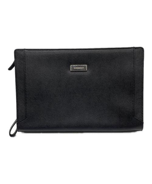 BURBERRY（バーバリー）BURBERRY (バーバリー) クラッチバッグ ブラックの古着・服飾アイテム