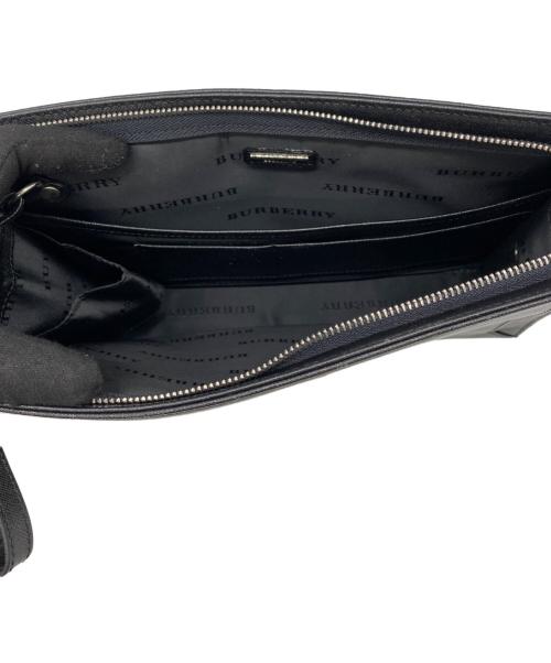 BURBERRY（バーバリー）BURBERRY (バーバリー) クラッチバッグ ブラックの古着・服飾アイテム