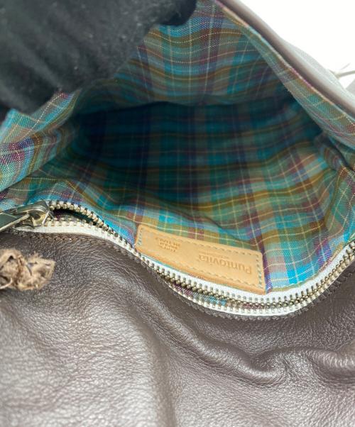 PUNTOVITA（プントヴィータ）PUNTOVITA (プントヴィータ) レザーフリンジショルダーバッグ ブラウン 未使用品の古着・服飾アイテム