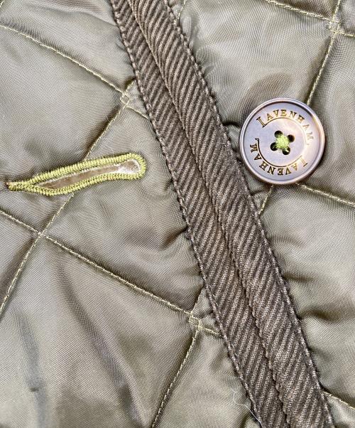 LAVENHAM（ラベンハム）LAVENHAM (ラベンハム) 裏ボア キルティングコート オリーブ サイズ:SIZE 38の古着・服飾アイテム