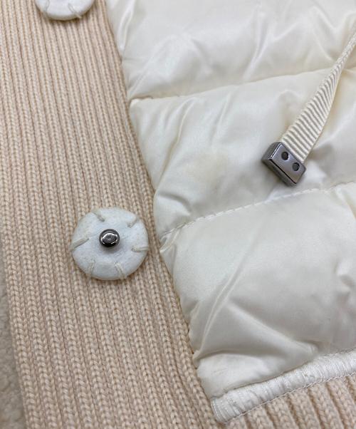 MONCLER（モンクレール）MONCLER (モンクレール) MAGLIA CARDIGAN ホワイト サイズ:表記無しの古着・服飾アイテム