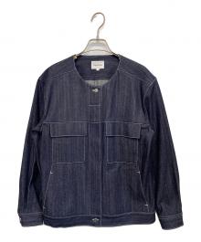 foufou（フーフー ザドレス）の古着「23AW no collar denim jacket」｜インディゴ